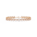 Floral Designer Lab Grown Diamond Bracelet – Statement Ethical Jewelry – Lustraa’s Floral Bracelet