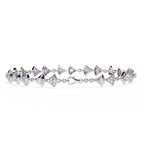 Lab Grown Diamond Bow Design Bracelet – Elegant Bow Sustainable Diamond Jewelry – Lustraa’s Diamond Bracelet