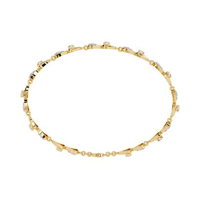 Lab Grown Diamond Bow Design Bracelet | Elegant Bow Diamond Bracelet | Sustainable Diamond Jewelry - Lustraa’s Diamond Bracelet