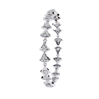 Lab Grown Diamond Bow Design Bracelet | Elegant Bow Diamond Bracelet | Sustainable Diamond Jewelry - Lustraa’s Diamond Bracelet