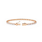 Classic Lab Grown Diamond Tennis Bracelet – Round Cut Sustainable Diamond Bracelet – Lustraa’s Tennis Bracelet