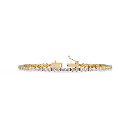 Classic Lab Grown Diamond Tennis Bracelet | Round Cut Sustainable Diamond Bracelet - Lustraa’s Tennis Bracelet
