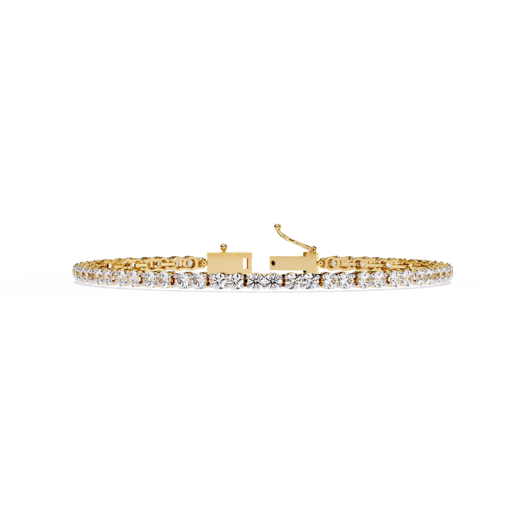 Classic Lab Grown Diamond Tennis Bracelet – Round Cut Sustainable Diamond Bracelet – Lustraa’s Tennis Bracelet