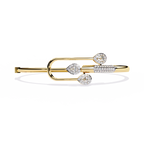 Pear Cut Lab Grown Diamond Bangle Bracelet – Sustainable Designer Jewelry – Lustraa’s Diamond Bracelet