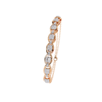 Vintage-Inspired Diamond Bracelet – Chain Linked Lab Created Diamond Bangle – Lustraa’s Diamond Bracelet