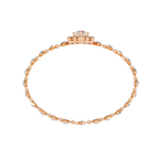 Geometric Elegant Diamond Bracelet – Princess and Round Cut Lab Created Diamond Bracelet – Lustraa’s Diamond Bracelet