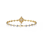 Geometric Elegant Diamond Bracelet – Princess and Round Cut Lab Created Diamond Bracelet – Lustraa’s Diamond Bracelet