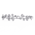 Designer Flower Motif Bangle Bracelet – Lab Grown Diamond Floral Bracelet – Lustraa’s Floral Bracelet