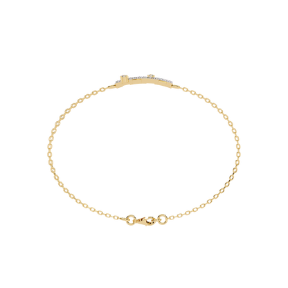 Modern Chain Link Lab Grown Diamond Bracelet | Dual Chain Bracelet with Lab Created Diamonds – Lustraa’s Contemporary Fine Jewelry