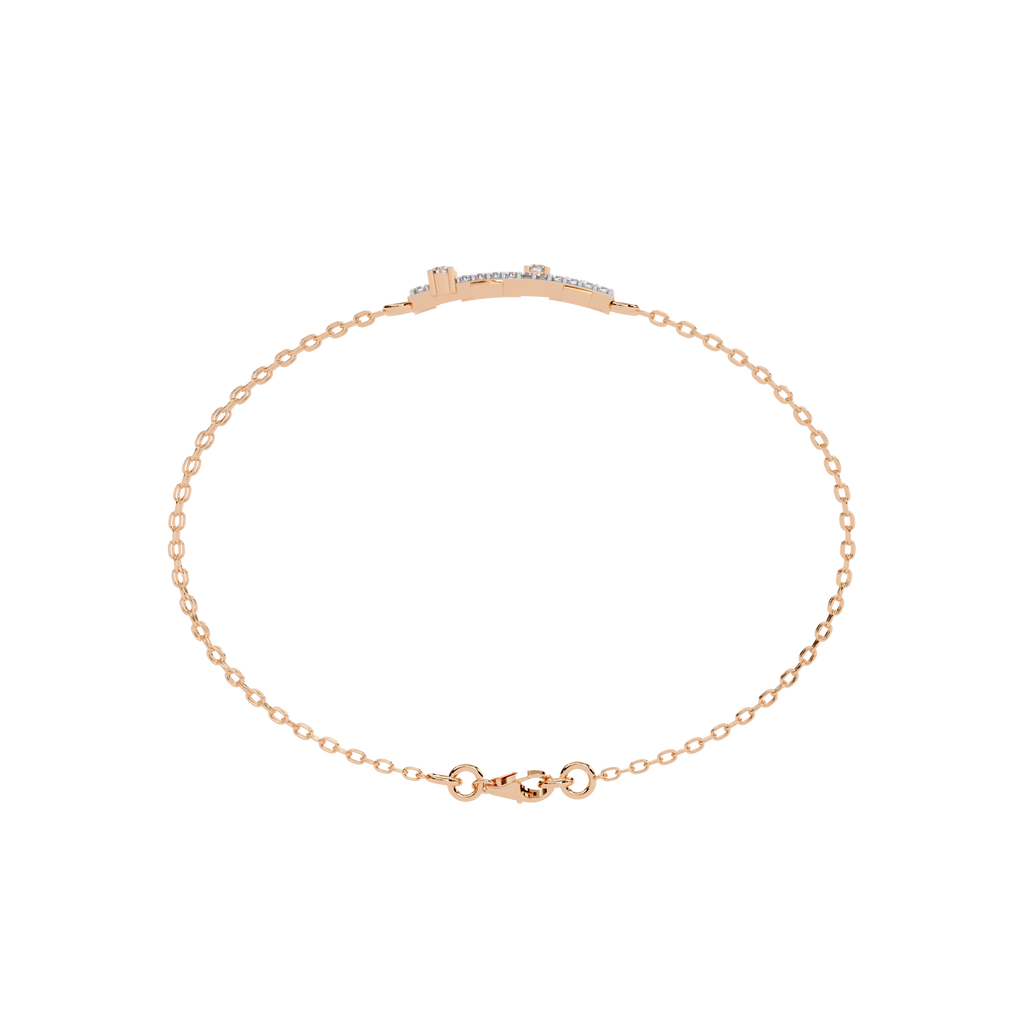 Chain Link Lab Grown Diamond Bracelet – Modern Dual Chain Fine Jewelry – Lustraa’s Contemporary Bracelet