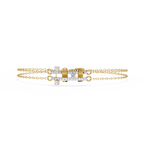 Chain Link Lab Grown Diamond Bracelet – Modern Dual Chain Fine Jewelry – Lustraa’s Contemporary Bracelet