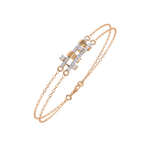 Chain Link Lab Grown Diamond Bracelet – Modern Dual Chain Fine Jewelry – Lustraa’s Contemporary Bracelet