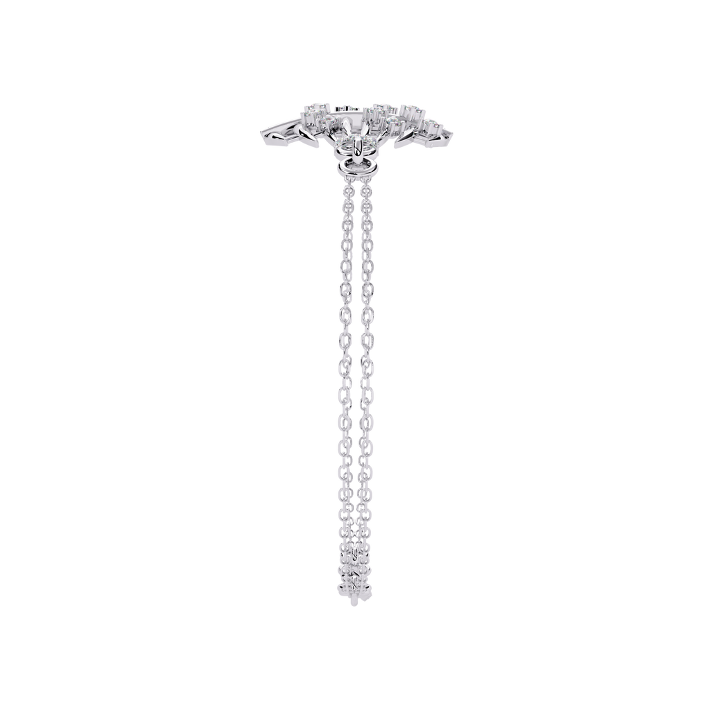 Sculpted Diamond Bracelet – Designer Bracelet with Lab Created Diamonds – Lustraa’s Contemporary Fine Jewelry