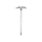 Sculpted Diamond Bracelet – Designer Bracelet with Lab Created Diamonds – Lustraa’s Contemporary Fine Jewelry