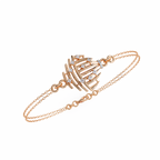 Sculpted Diamond Bracelet – Designer Bracelet with Lab Created Diamonds – Lustraa’s Contemporary Fine Jewelry