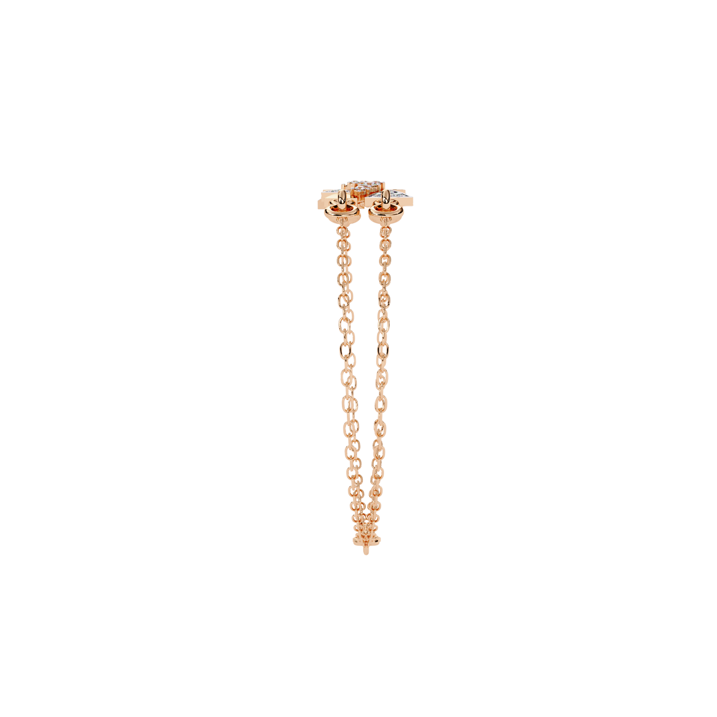 Triangle Motif Lab Grown Diamond Bracelet | Modern Geometric Lab Created Diamond Bracelet – Lustraa’s Contemporary Fine Jewelry