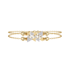 Triangle Motif Diamond Bracelet – Modern Geometric Lab Created Diamond Bracelet – Lustraa’s Contemporary Bracelet