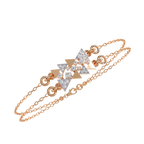 Triangle Motif Diamond Bracelet – Modern Geometric Lab Created Diamond Bracelet – Lustraa’s Contemporary Bracelet