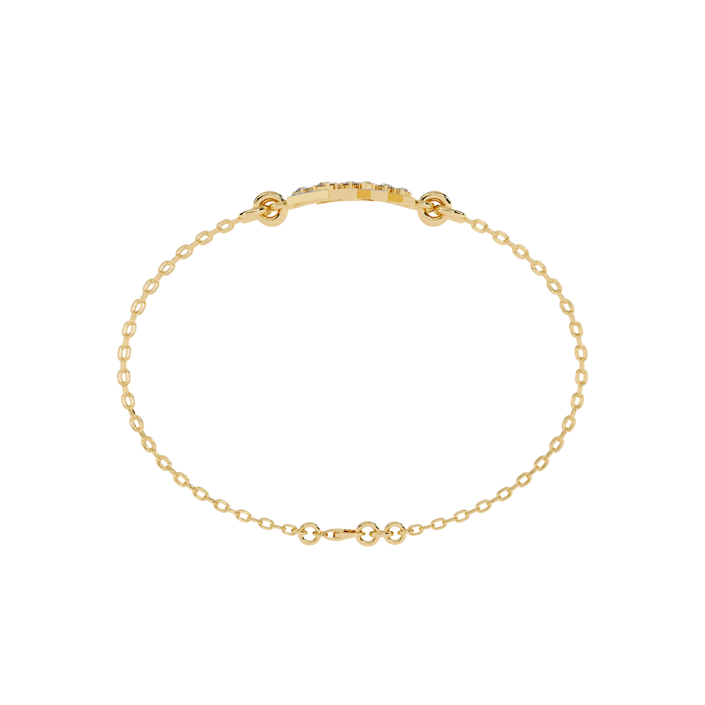 Triangle Motif Lab Grown Diamond Bracelet | Modern Geometric Lab Created Diamond Bracelet – Lustraa’s Contemporary Fine Jewelry