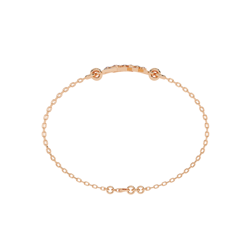 Triangle Motif Diamond Bracelet – Modern Geometric Lab Created Diamond Bracelet – Lustraa’s Contemporary Bracelet