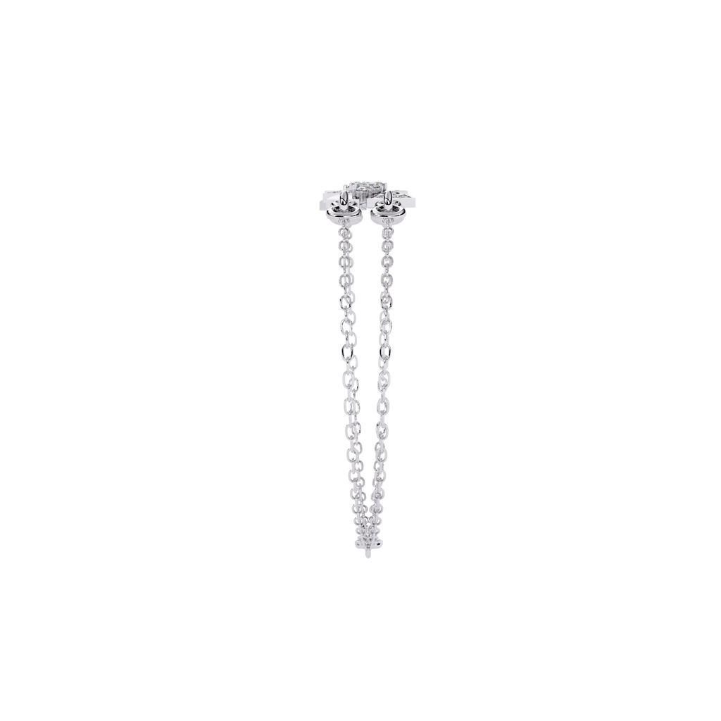 Triangle Motif Diamond Bracelet – Modern Geometric Lab Created Diamond Bracelet – Lustraa’s Contemporary Bracelet