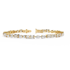 Multi Shape Diamond Tennis Bracelet – Lab Created Diamond Tennis Bracelet – Lustraa’s Tennis Bracelet