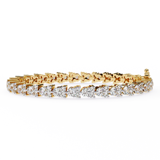 Classic Lab Grown Diamond Tennis Bracelet | Round Cut Diamond Bracelet – Lustraa’s Tennis Bracelet
