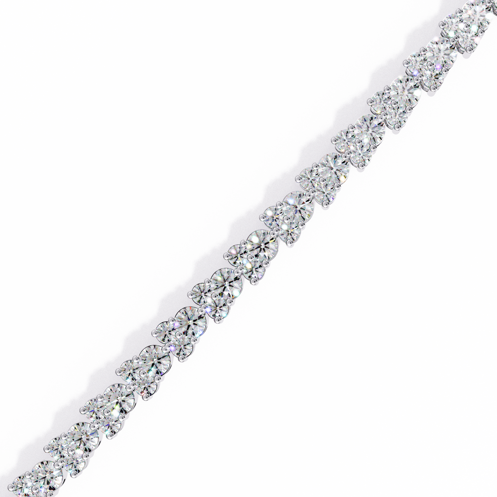 Classic Lab Grown Diamond Tennis Bracelet – Round Cut Diamond Bracelet – Lustraa’s Tennis Bracelet