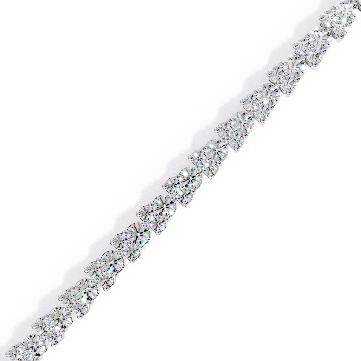 Classic Lab Grown Diamond Tennis Bracelet | Round Cut Diamond Bracelet – Lustraa’s Tennis Bracelet