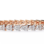 Classic Lab Grown Diamond Tennis Bracelet – Round Cut Diamond Bracelet – Lustraa’s Tennis Bracelet