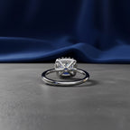 Cushion Cut Lab Grown Diamond Engagement Ring – 1.78 CT Classic Halo Bridal Ring, Wedding Jewelry– Lustraa’s Halo Ring