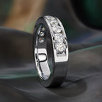 Channel Set Diamond Band – Brilliant Round Cut Anniversary Ring – Stacking Wedding Band – Modern Elegant Jewelry– Lustraa’s Channel Set Ring