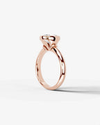 2 Carat Lab Grown Oval Cut Diamond Bezel Set Solitaire Ring