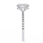 Oval Lab Grown Diamond Engagement Ring – 1.20 CT Hidden Halo Solitaire Bridal Ring, Wedding Band Jewelry– Lustraa’s Oval Diamond Ring