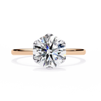 Round Cut Diamond Solitaire Engagement Ring – 1.9 CT Lab Grown Diamond Ring with 6 Prong Setting - Lustraa’s Solitaire Ring