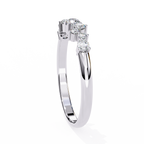 Round Diamond Cluster Ring – Lab Grown Half Eternity Solitaire Bridal Ring – Lustraa’s Eternity Ring