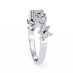 Baguette Diamond Half Eternity Ring – Lab Grown Modern Baguette Diamonds Band– Lustraa’s Eternity Ring