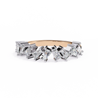 Baguette Diamond Half Eternity Ring – Lab Grown Modern Baguette Diamonds Band– Lustraa’s Eternity Ring