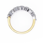 Baguette Diamond Half Eternity Ring – Lab Grown Modern Baguette Diamonds Band– Lustraa’s Eternity Ring