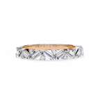 Round & Baguette Cluster Diamond Ring – Lab Grown Half Eternity Multi Stone Statement Engagement Ring– Lustraa’s Eternity Ring