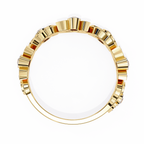 Leaves Design Round Diamond Ring – Lab Grown Half Eternity Timeless Statement Engagement Ring – Lustraa’s Eternity Ring