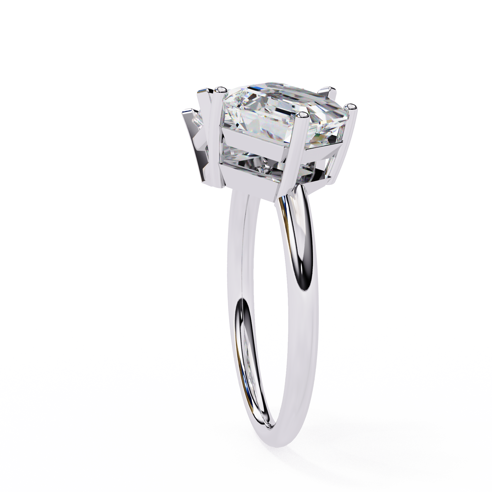 Two Stone Diamond Ring – Lab Grown Radiant & Emerald Cut Toi et Moi Engagement Ring-Lustraa’s Toi et Moi Ring