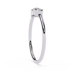 Three Stone Diamond Ring – Lab Grown Bezel Set Minimalist Stackable Promise Band -Lustraa’s Stackable Ring
