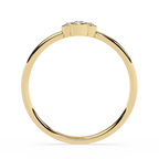 Four Stone Diamond Ring – Bezel Set Round Brilliant Cut Minimalist Cluster Design – Lustraa’s Stackable Ring