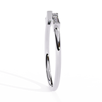 Baguette Diamond Open Ring – Minimalist Modern Lab Grown Diamond Band - Lustraa’s Open Band Ring