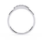 Vintage Textured Diamond Ring – Round Brilliant Cut Lab Grown Diamond Band – Lustraa’s Minimalist Ring