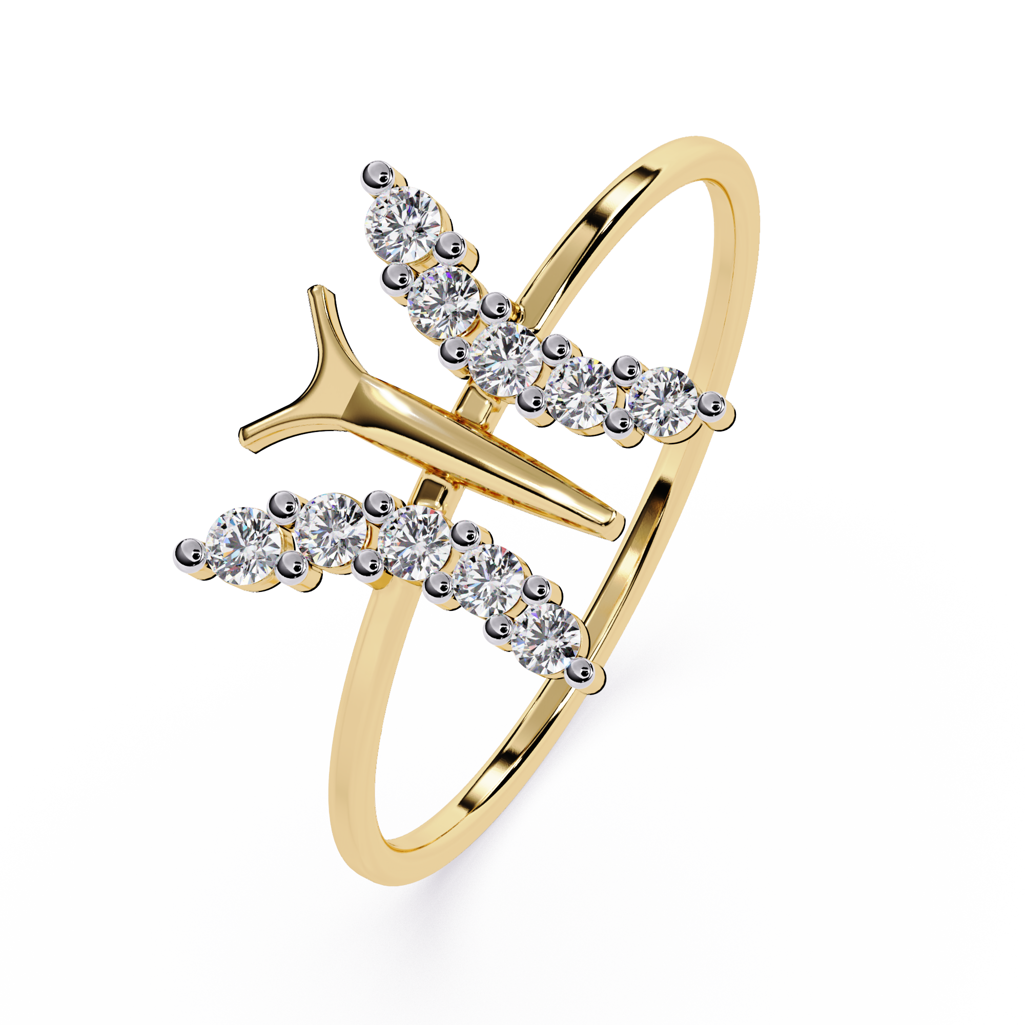 Butterfly Diamond Ring – Dainty Round Cut Lab Grown Minimalist Diamond Jewelry – Lustraa’s Butterfly Ring