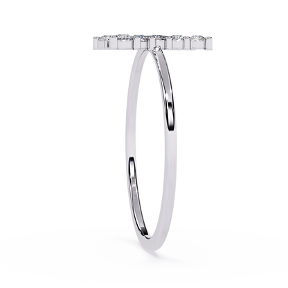 Butterfly Diamond Ring – Dainty Round Cut Lab Grown Diamond Ring – Lustraa’s Butterfly Ring