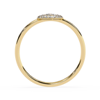 Marquise Inspired Diamond Ring – Evil Eye Dainty Lab Grown Ring with Round Cut Stones – Lustraa’s Minimalist Ring