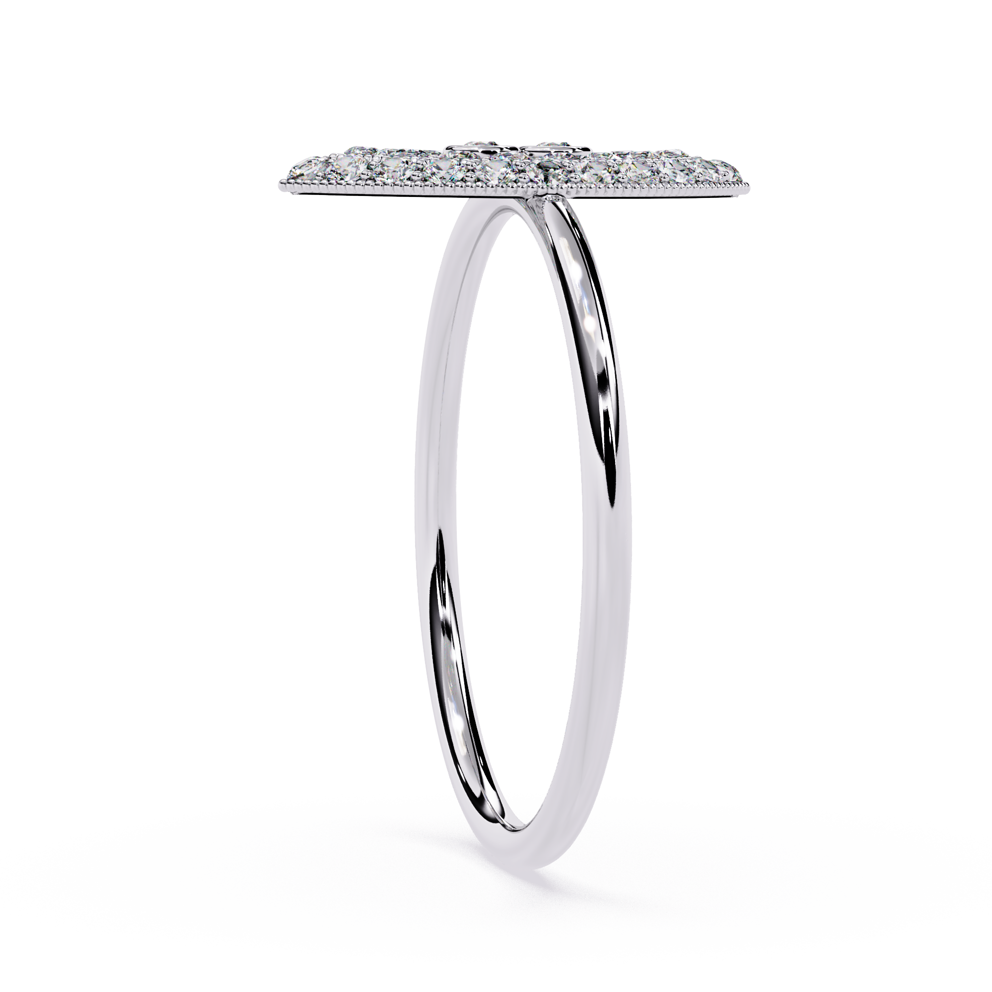 Marquise Inspired Diamond Ring – Evil Eye Dainty Lab Grown Ring with Round Cut Stones – Lustraa’s Minimalist Ring